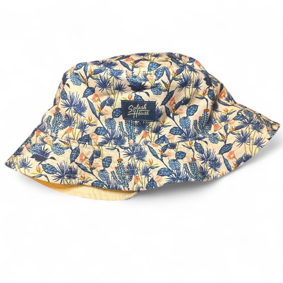 Splash House Accessories - 💴SOLD💴 Splash House Reversible Floral Print x Khaki Bucket Hat — One Size